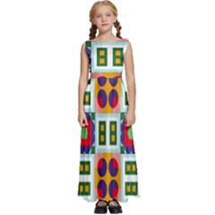 Kids  Satin Sleeveless Maxi Dress 