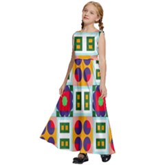 Kids  Satin Sleeveless Maxi Dress 