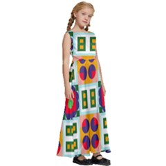 Kids  Satin Sleeveless Maxi Dress 