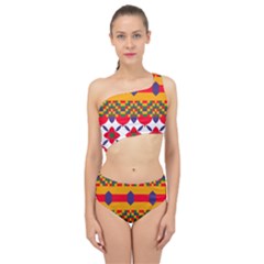 Spliced Up Two Piece Swimsuit 