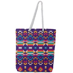 Full Print Rope Handle Tote (Large) 