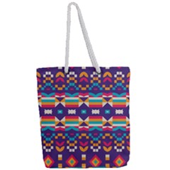 Full Print Rope Handle Tote (Large) 