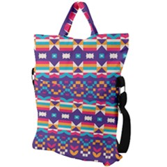 Fold Over Handle Tote Bag 