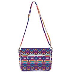 Shoulder Bag with Back Zipper 