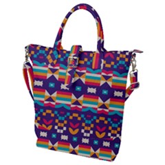 Buckle Top Tote Bag 