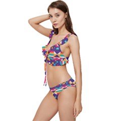 Low Cut Ruffle Edge Bikini Set 