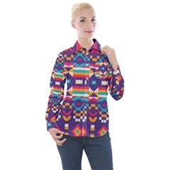 Women s Long Sleeve Pocket Shirt 