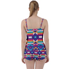 Tie Front Two Piece Tankini 