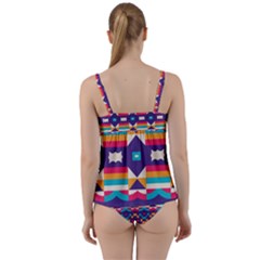 Twist Front Tankini Set 