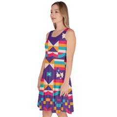 Knee Length Skater Dress With Pockets 