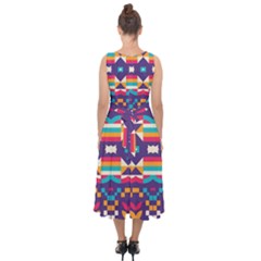 Midi Tie-Back Chiffon Dress 