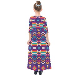 Kids  Quarter Sleeve Maxi Dress 