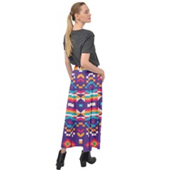 Velour Split Maxi Skirt 