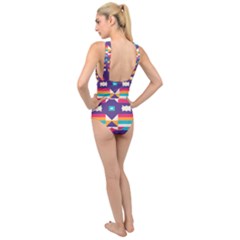 Cross Front Low Back Swimsuit 