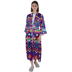 Maxi Satin Kimono 