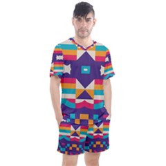 Men s Mesh T-Shirt and Shorts Set 