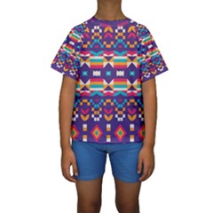 Kids  Short Sleeve Swimwear 