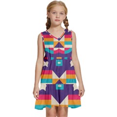 Kids  Sleeveless Tiered Mini Dress 