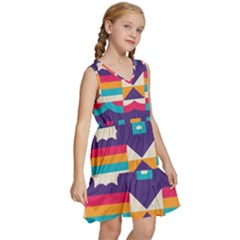 Kids  Sleeveless Tiered Mini Dress 