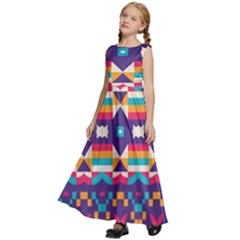 Kids  Satin Sleeveless Maxi Dress 