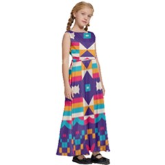 Kids  Satin Sleeveless Maxi Dress 