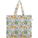 Flowers on a white background pattern                                                                    Canvas Travel Bag