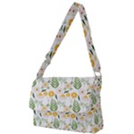 Flowers on a white background pattern                                                                    Full Print Messenger Bag