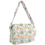 Flowers on a white background pattern                                                                    Courier Bag