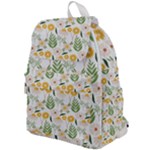 Flowers on a white background pattern                                                                 Top Flap Backpack