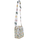 Flowers on a white background pattern                                                                 Shoulder Strap Belt Bag