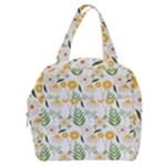 Flowers on a white background pattern                                                                 Boxy Hand Bag