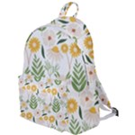 Flowers on a white background pattern                                                                 The Plain Backpack