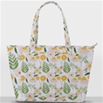 Flowers on a white background pattern                                                                 Back Pocket Shoulder Bag