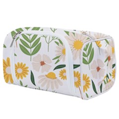 Flowers on a white background pattern                                                                 Toiletries Pouch from ArtsNow.com