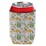 Flowers on a white background pattern                                                                Thermal Can Holder