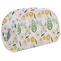 Flowers on a white background pattern                                                               Makeup Case (Medium) from ArtsNow.com