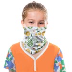 Flowers on a white background pattern                                                                Face Covering Bandana (Kids)