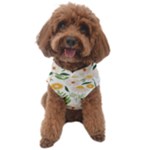 Flowers on a white background pattern                                                               Dog Sweater