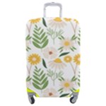 Flowers on a white background pattern                                                                Luggage Cover (Medium)