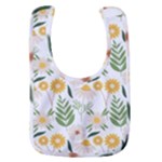 Flowers on a white background pattern                                                            Baby Bib