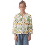 Flowers on a white background pattern                                                          Kids  Sailor Shirt