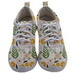 Flowers on a white background pattern                                                                Mens Athletic Shoes