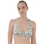 Flowers on a white background pattern                                                                        Sweetheart Sports Bra