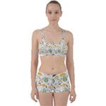 Flowers on a white background pattern                                                                   Perfect Fit Gym Set