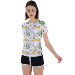 Back Circle Cutout Sports T-Shirt 