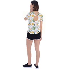 Back Circle Cutout Sports T-Shirt 