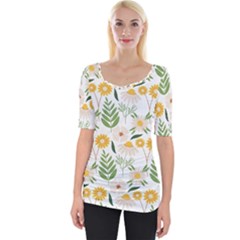 Wide Neckline T-Shirt 