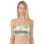 Flowers on a white background pattern                                                                   Bandeau Top