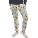 Flowers on a white background pattern                                                                    Men s Jogger Sweatpants