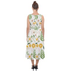 Midi Tie-Back Chiffon Dress 